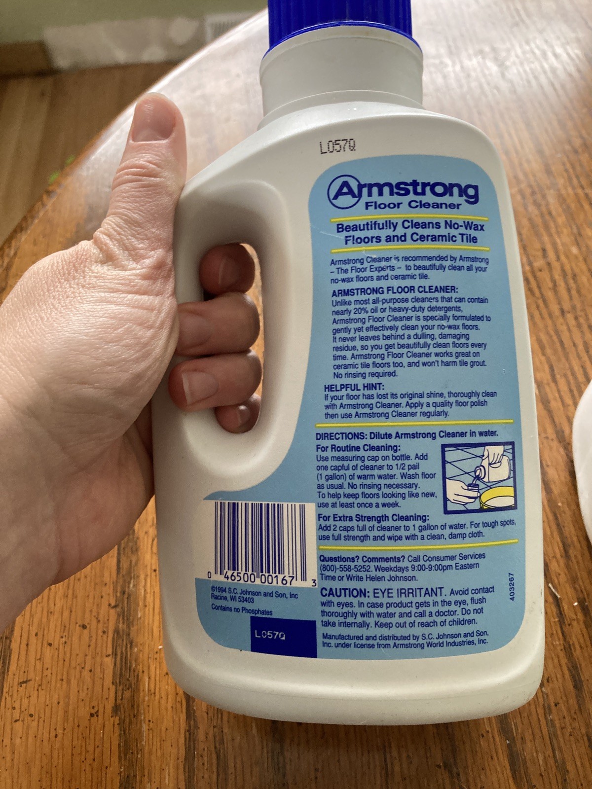 Armstrong Floor Cleaner No Wax Ceramic Oil free Vintage HTF set of 2 75% full