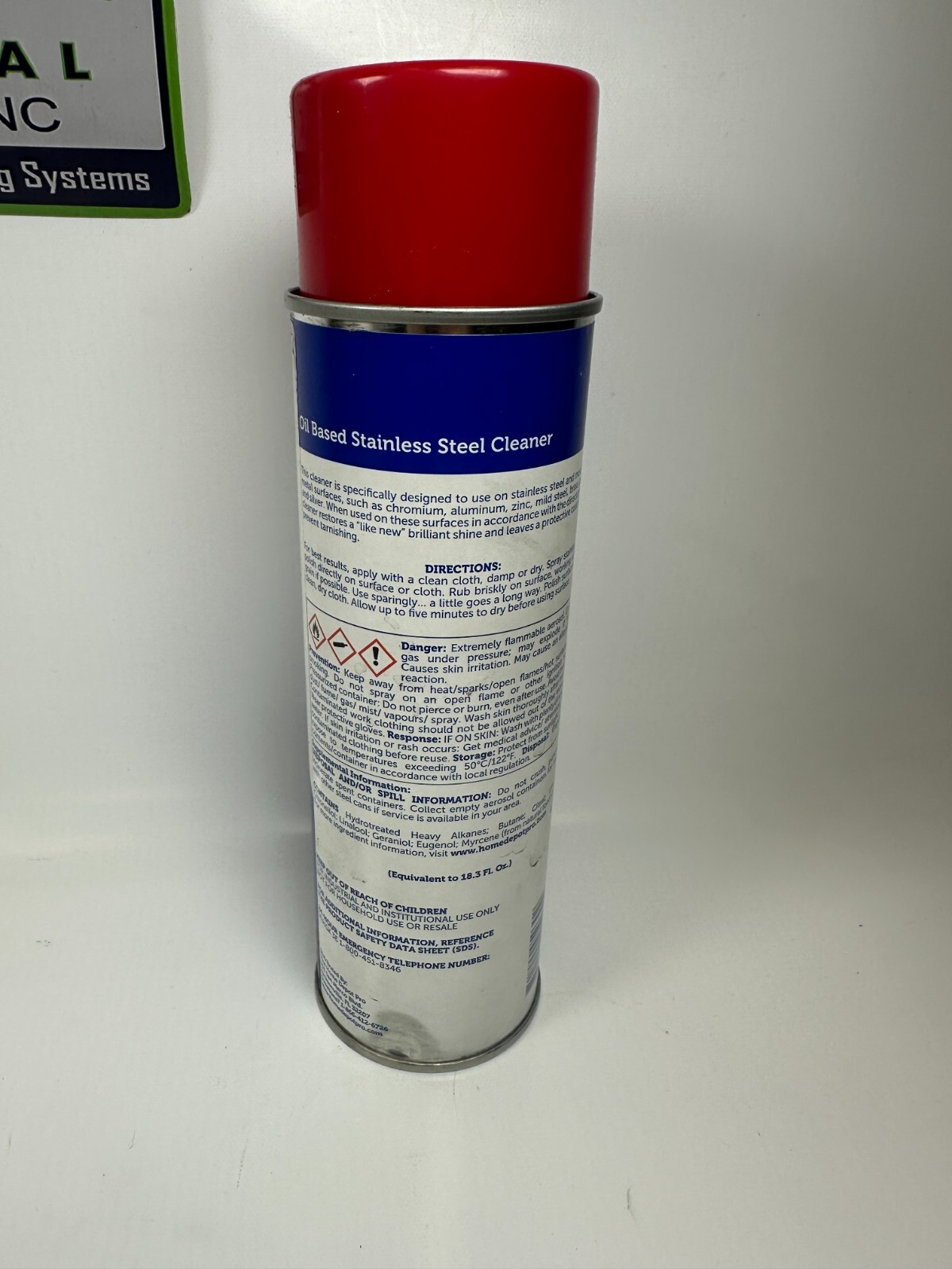 Renown Oil Based Stainless Steel Cleaner RENO5005-AM Net Wt. 15oz (425g)