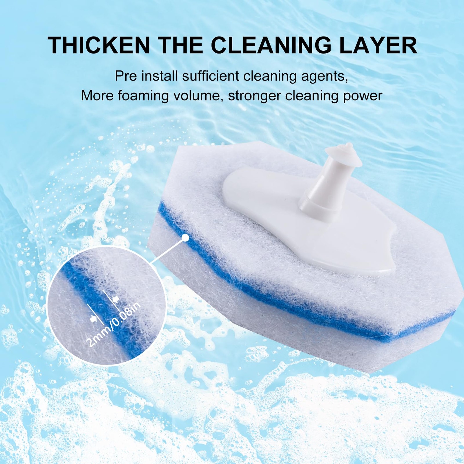 Upgraded 60pcs Wand Refills fits Clorox Wand, Thickened Cleaning Layer, Won’t…