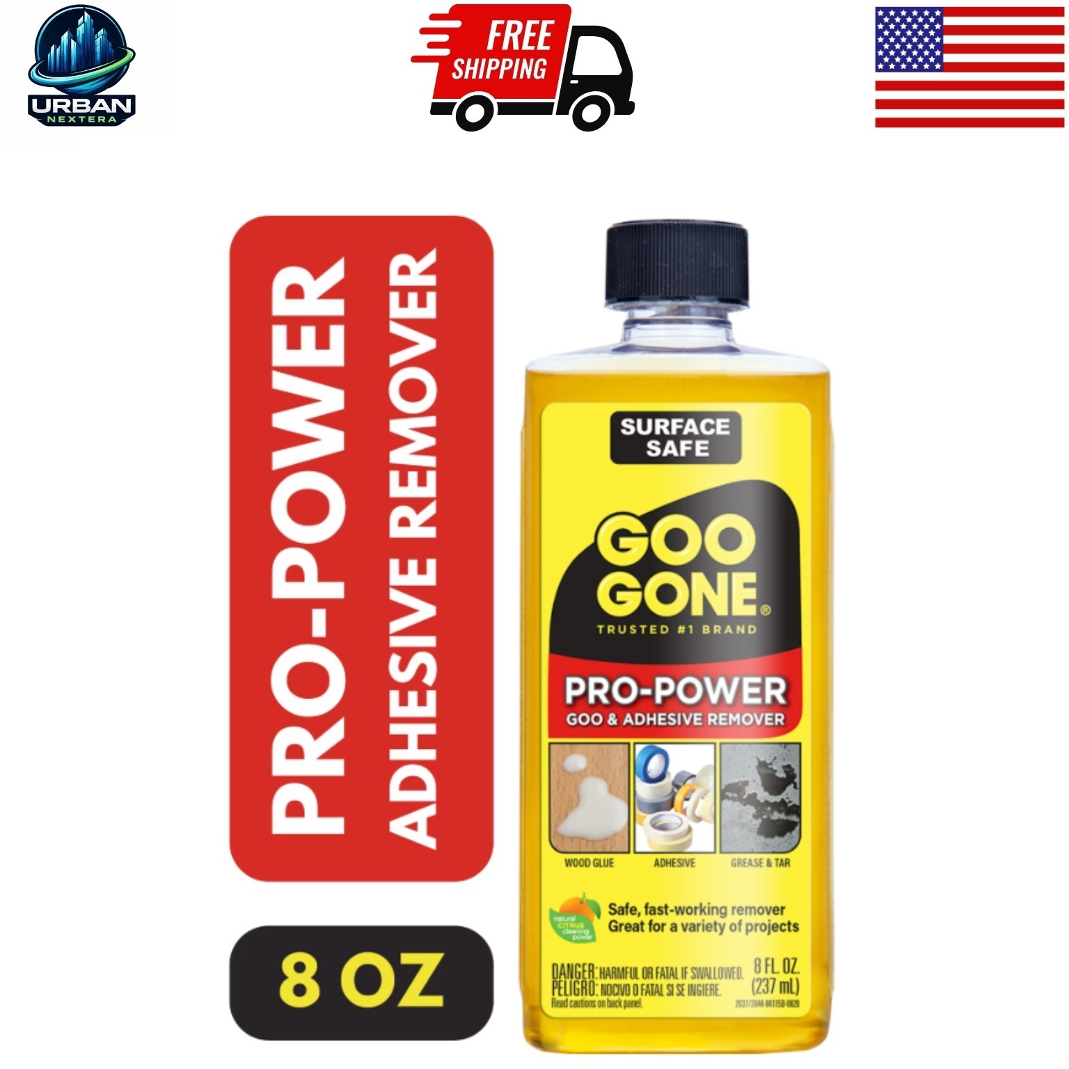 Goo Gone Pro-Power Goo & Adhesive Remover 8 oz