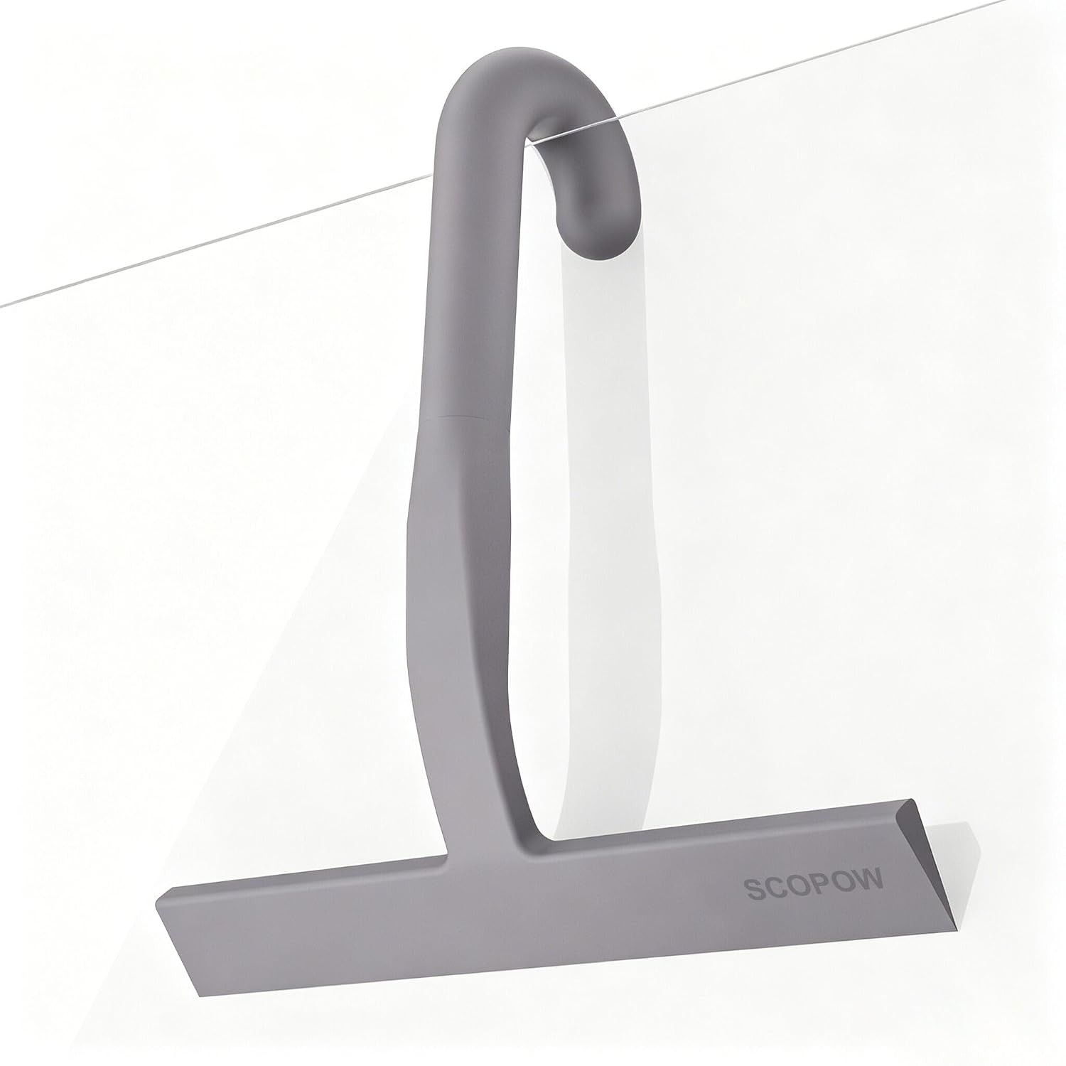 Shower Squeegee for Glass Doors – 10 Inch Bathroom Squeegee with Ergonomic Round