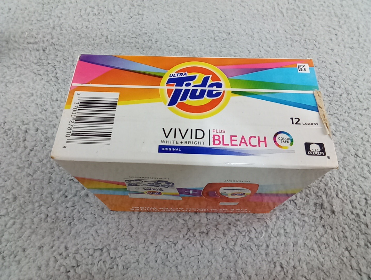 ULTRA Tide VIVID white + bright with bleach Laundry Detergent Powder 21 Oz