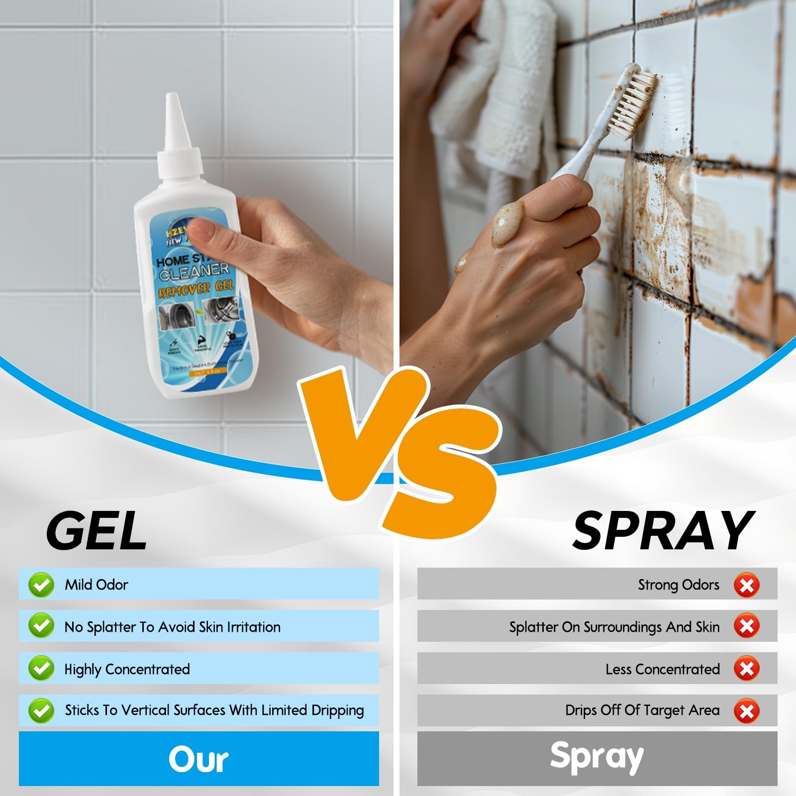 Mold Stain Remover Gel,Washing Machine Cleaner Front Load Washer Gasket Mold …