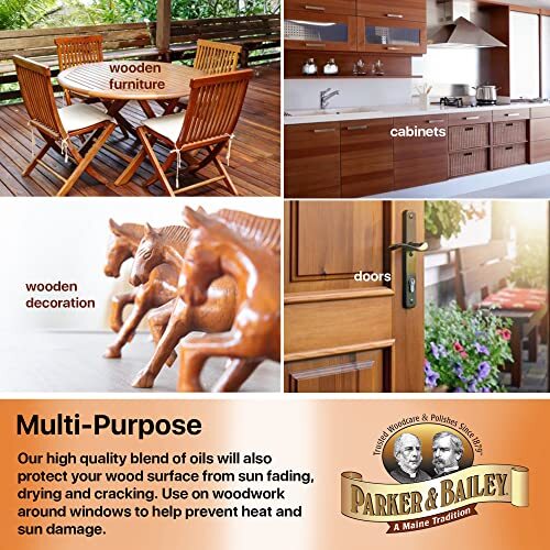 Parker Bailey Orange Oil Wood Cleaner and Polish 16 Fl Oz Natural Shine