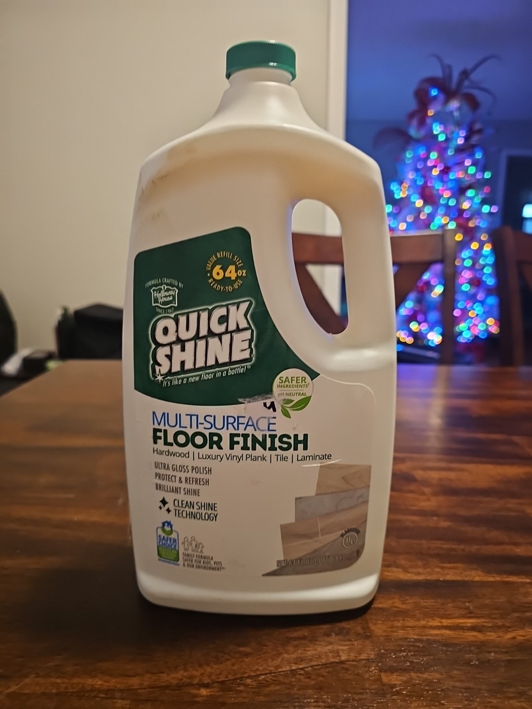 Quick Shine Multi-Surface Floor Finish & Polish, PFAS-Free, 64 fl oz New (R2)