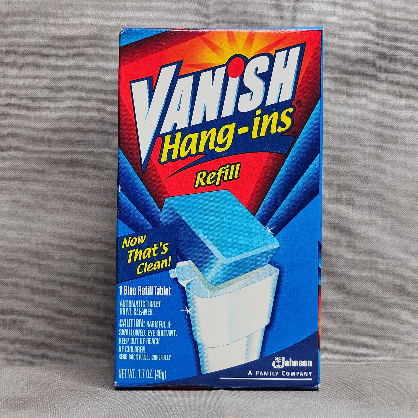 VANISH Hang-Ins Automatic Toilet Bowl Cleaner Refill Tablet NEW VTG 1996
