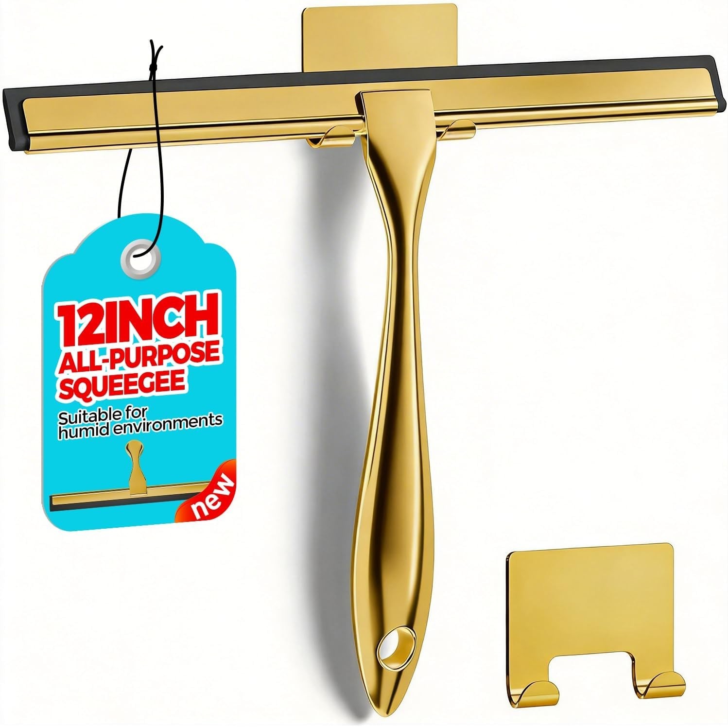 Stainless Steel All-Purpose Squeegee Shower Cleaner Doors Bathroom Windows Glass