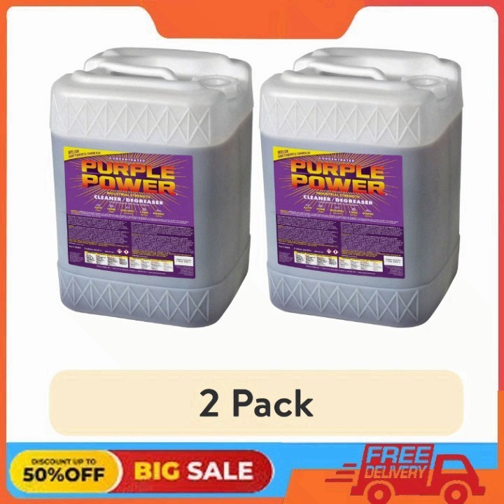 (2 pack) Purple Power Industrial Strength Cleaner and Degreaser, 5 Gallon