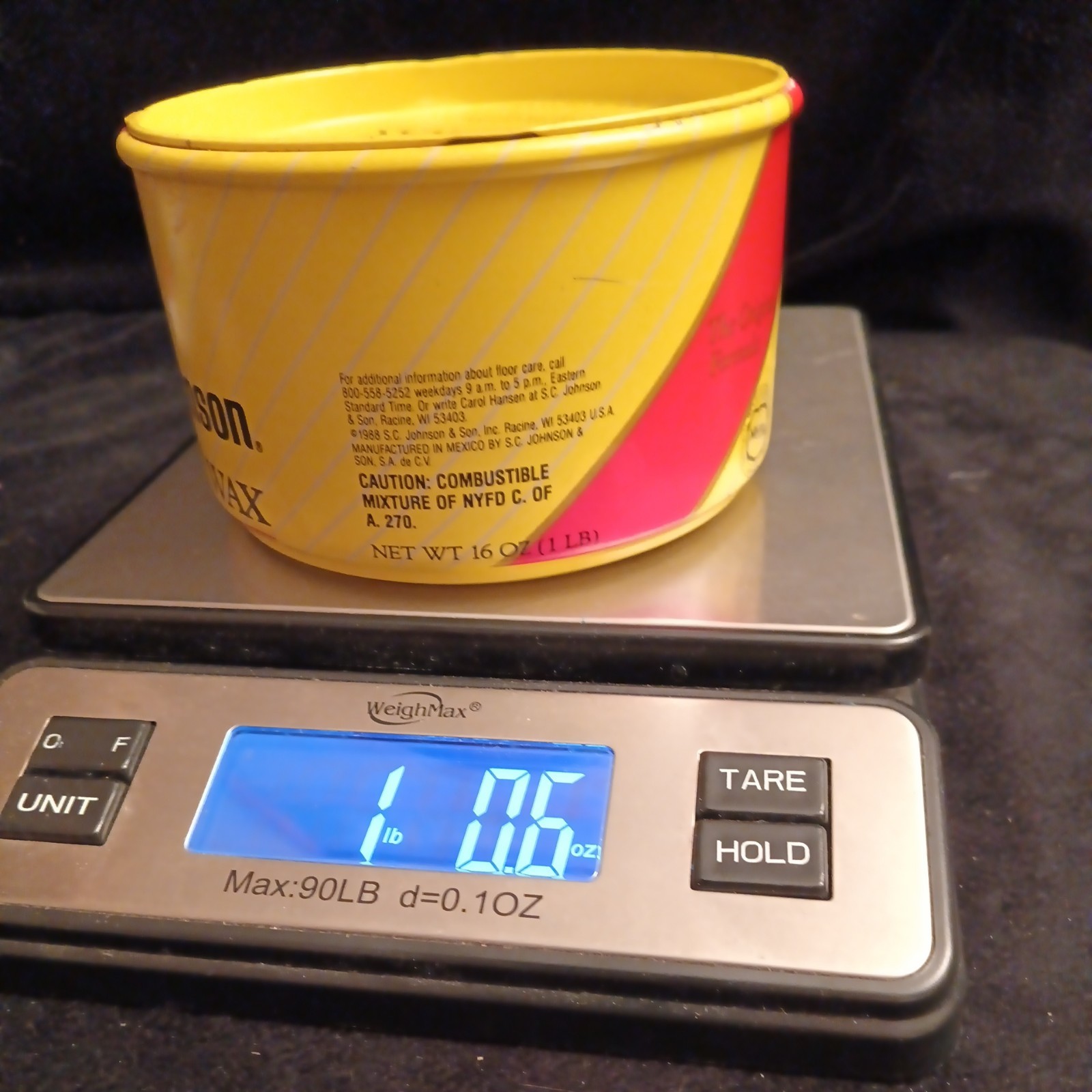 SC Johnson Paste Wax the Original Formula, 16 oz (1 Lb)