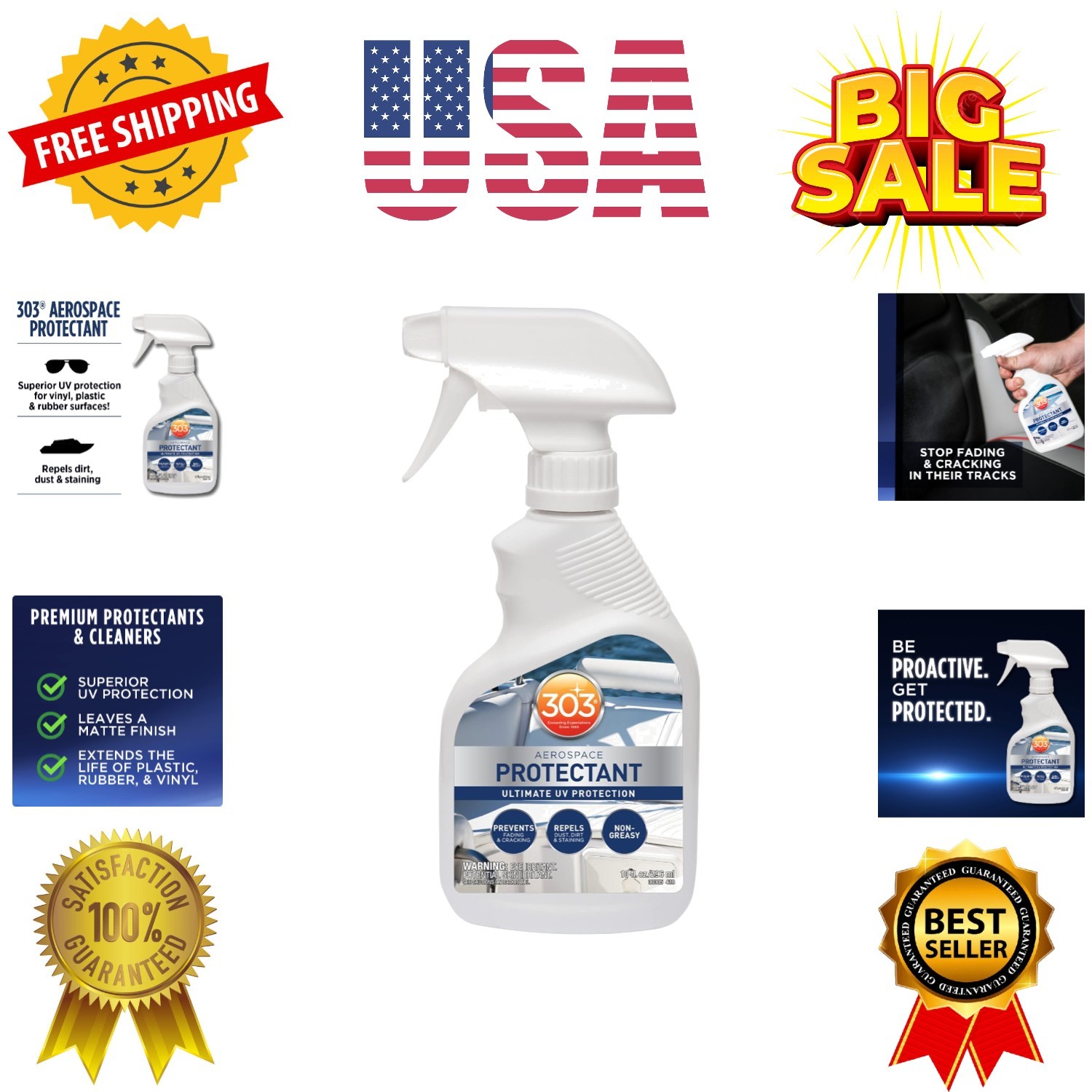 Marine Aerospace Protectant – UV Protection – Repels Dust, Dirt, & Staining –…