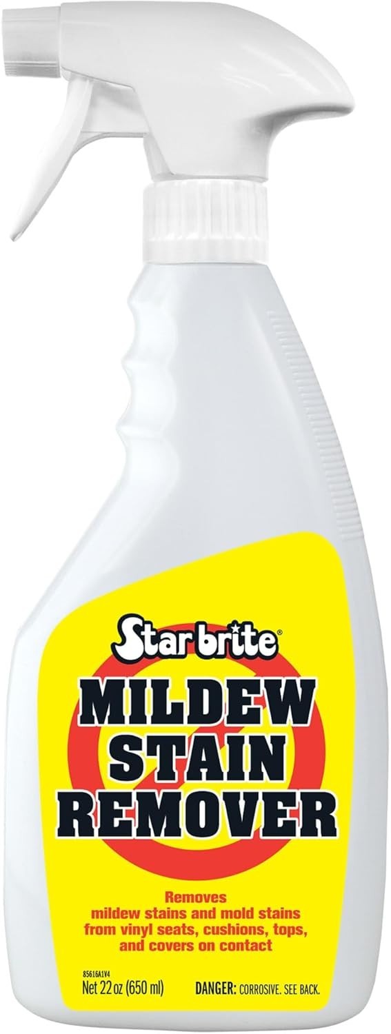 Professional-Grade Mildew & Mold Stain Remover + Cleaner – Instant Contact St…