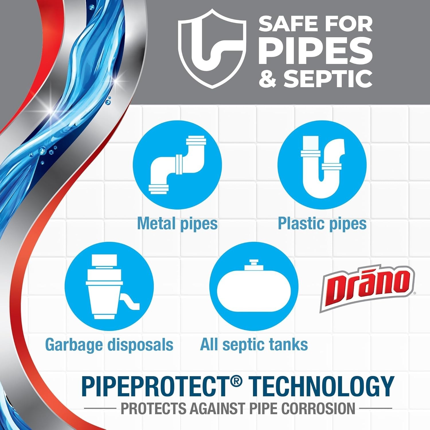 Drano Dual-Force Foamer Drain Clog Remover and Cleaner for Shower or Sink Drains