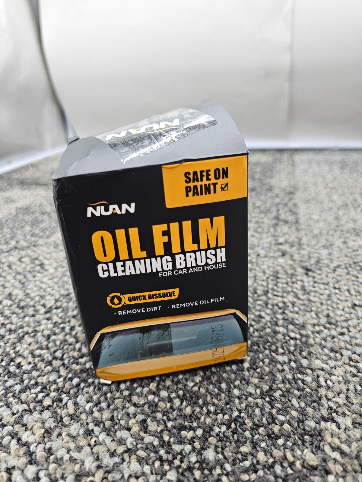 (QTY 4) NUAN OH19ZCX v1.4: Oil Film Cleaning Brush 4 Fl.Oz For Car And House