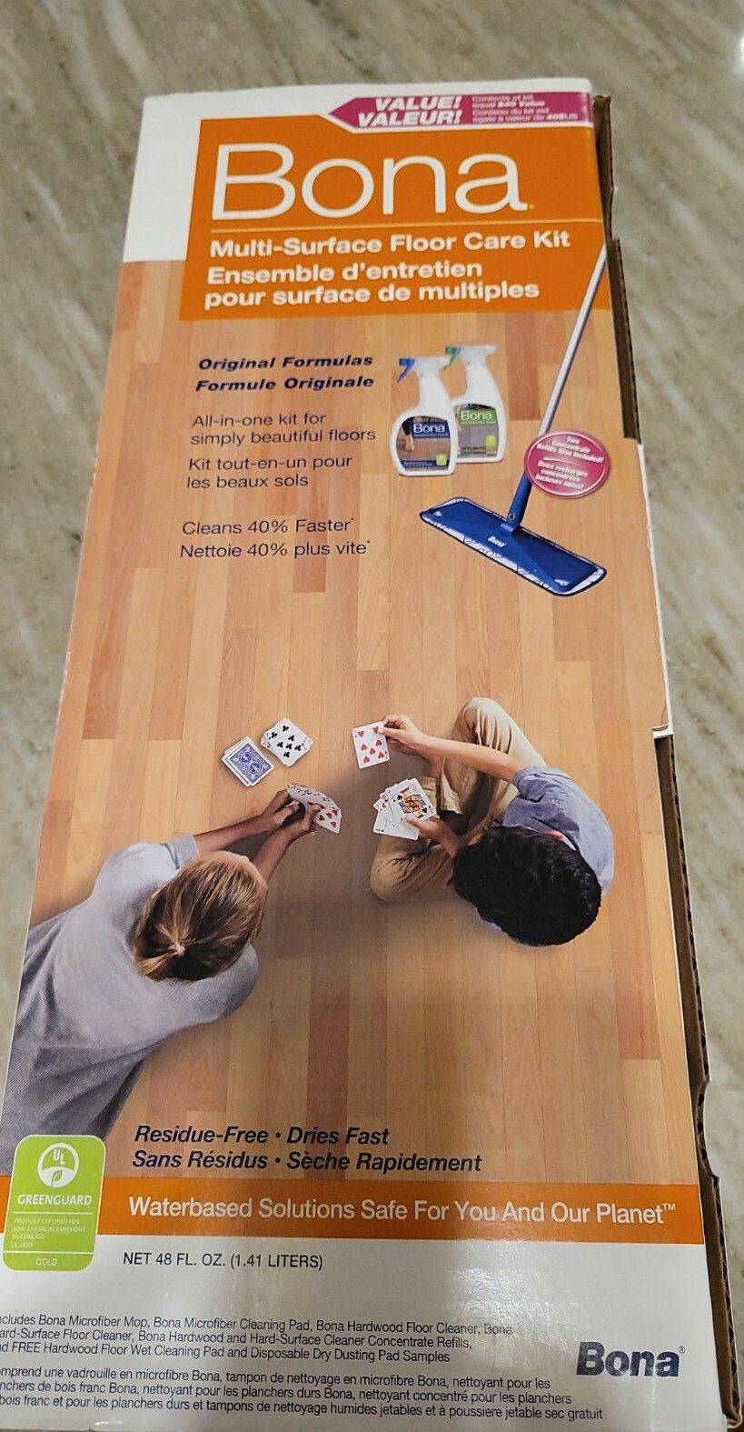 Bona 16.5 in. W Dry/Wet Fiber Floor Care Kit