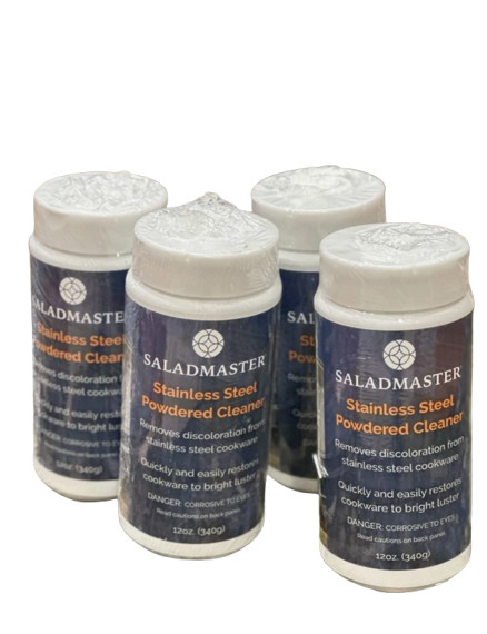 (4x) Bundle Saladmaster Cookware Stainless Steel Powdered Cleaner BRAND NEW
