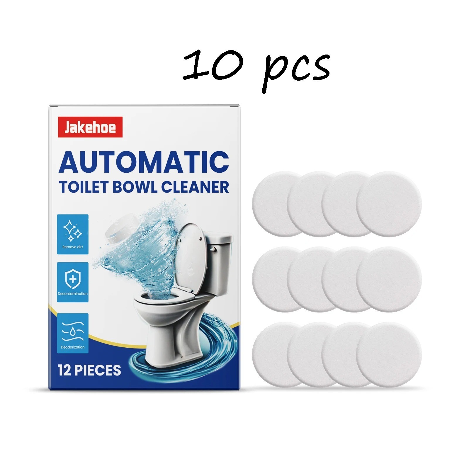 Disposable Toilet Bowl Cleaners (12-120 Tablets) Odor Eliminator, Fresh Scent
