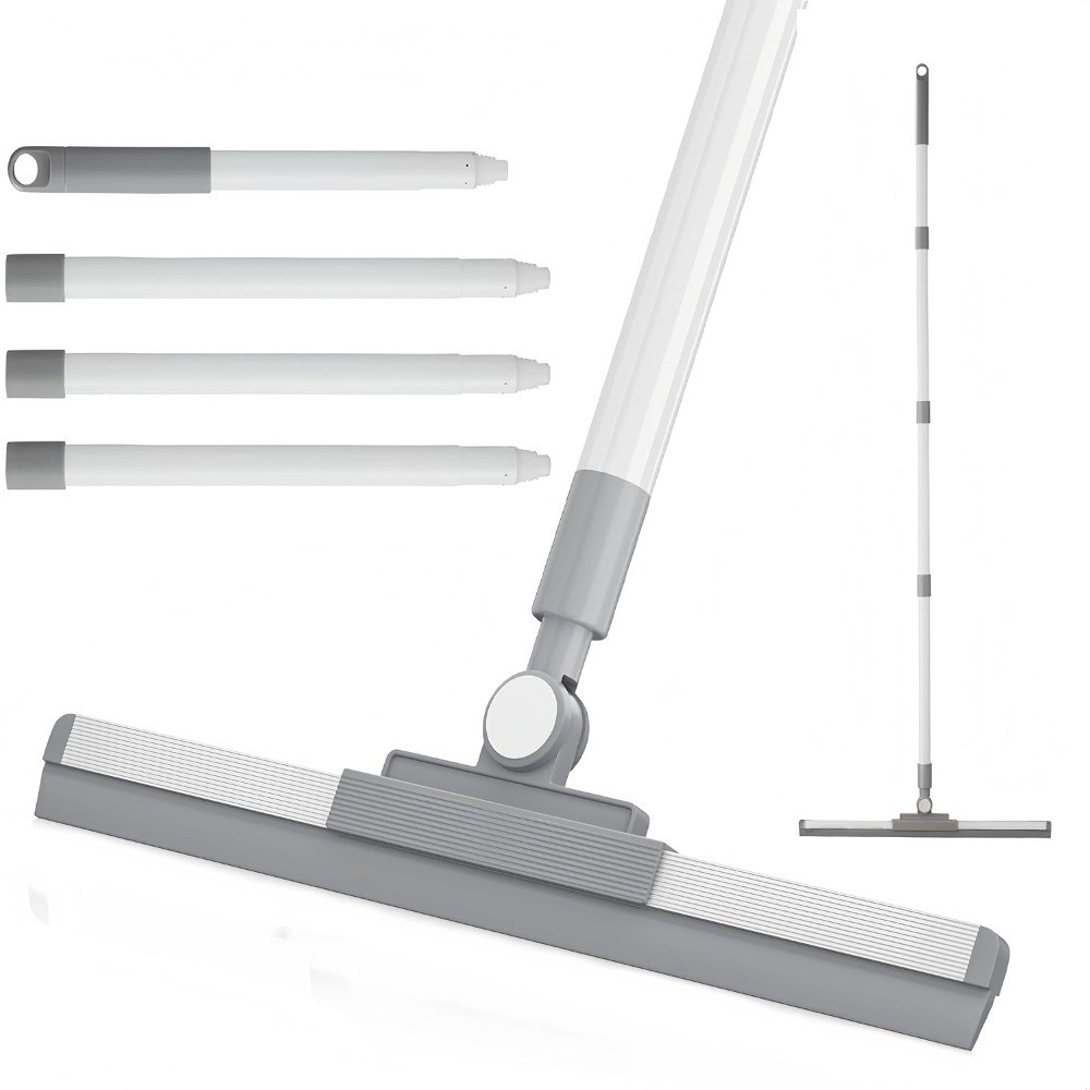 Floor Squeegee for Concrete Floors Long Handle Shower Squeegee with Extension