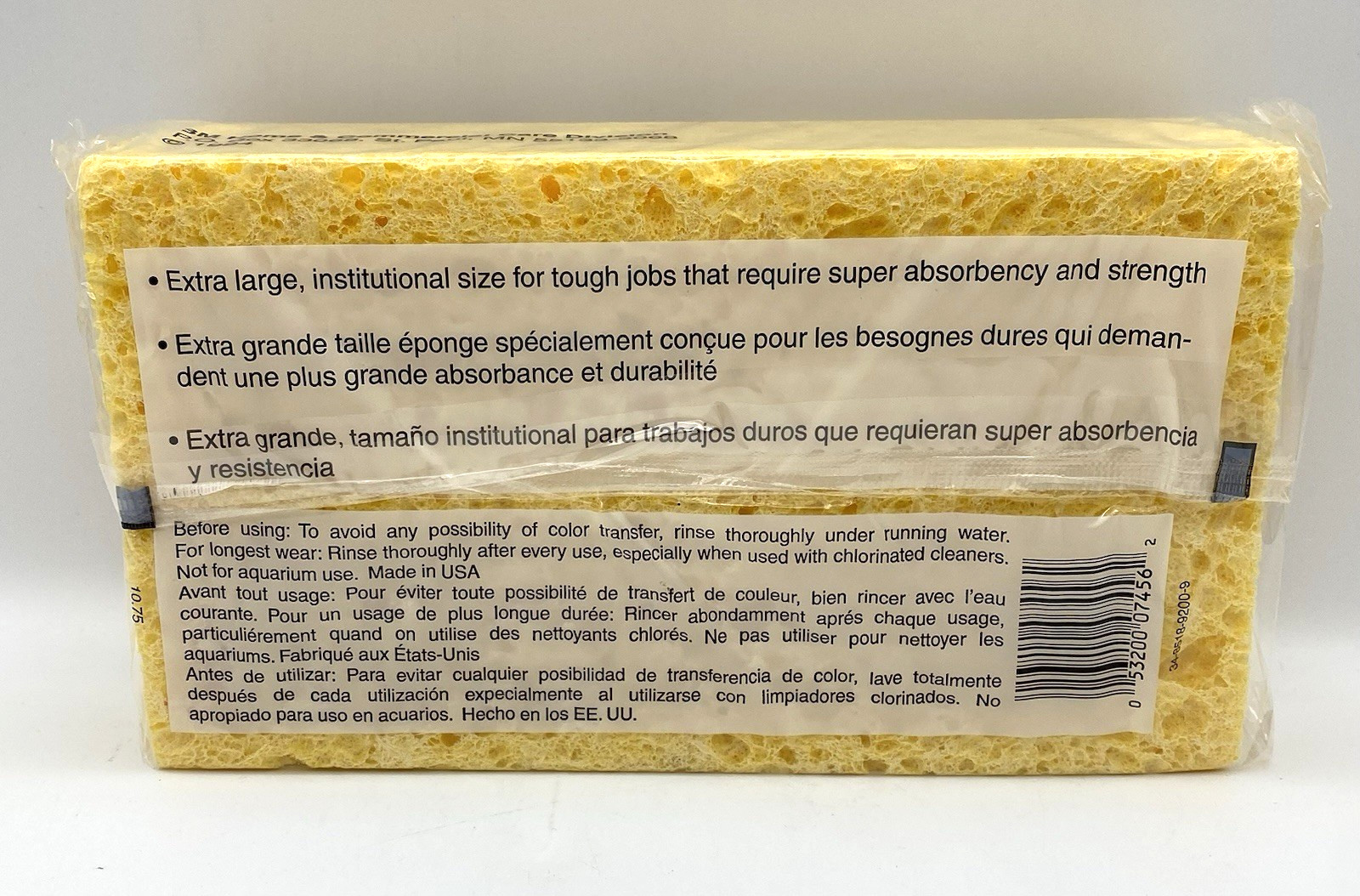 3M C41 Extra Large Commercial Sponges 7.5 x 4.3 x 2.0 inch (Pack of 6)