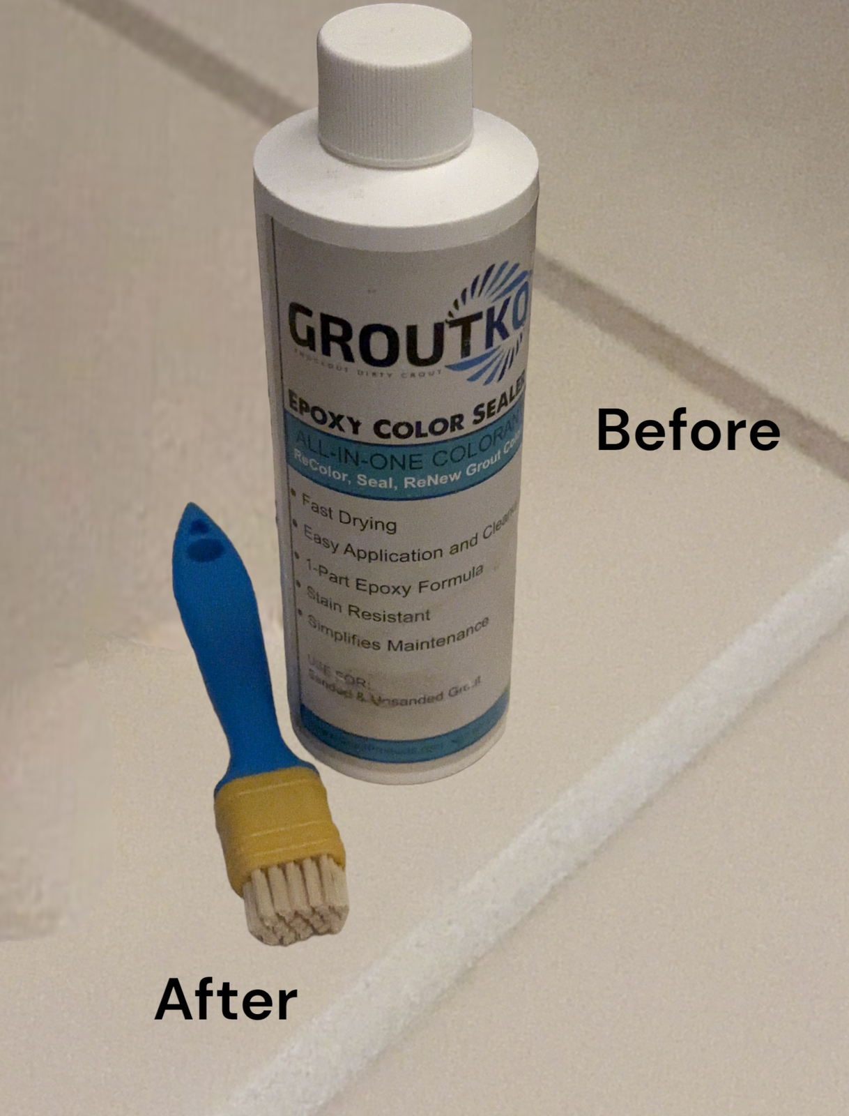 Epoxy Color Sealer With Applicator Brush