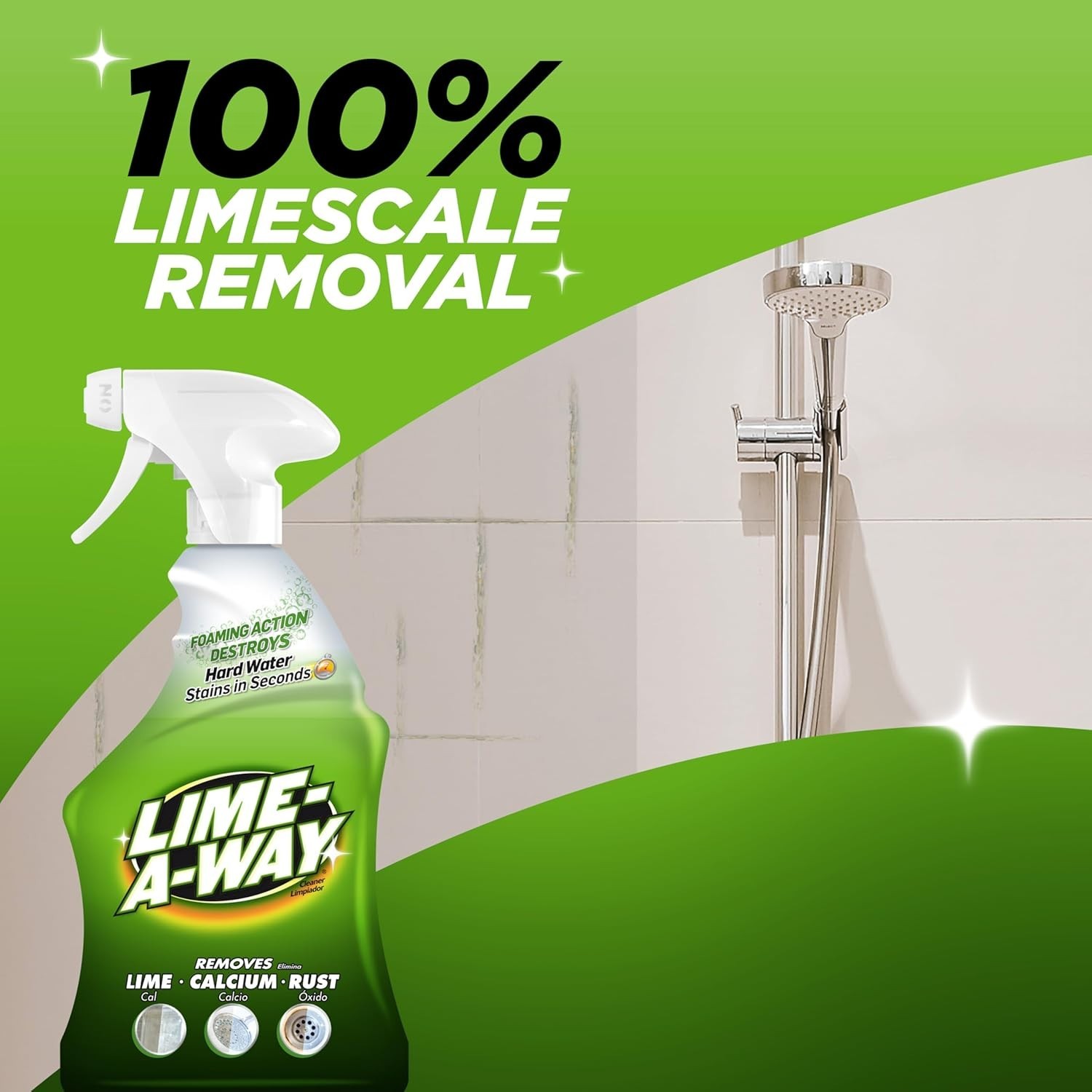 Lemon Scented Hard Water Stain Remover Spray – Tackles Rust & Calcium Quickly