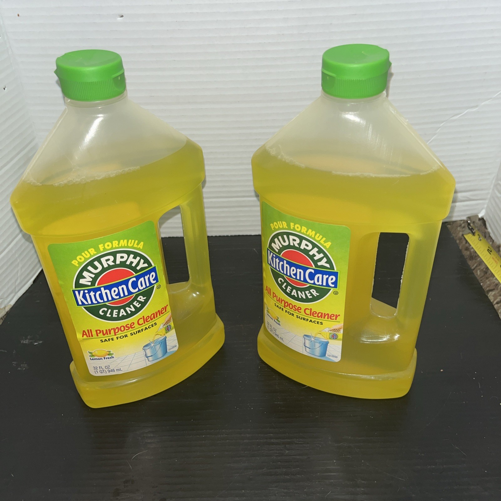 Lot Of 2 Vintage MURPHY Kitchen Cleaner Concentrate Lemon Pour Formula 32 oz NEW
