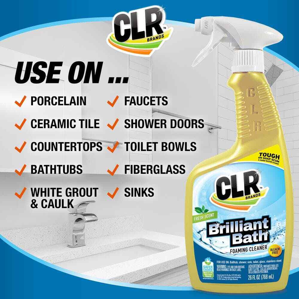 Bathroom CLEANER Spray Lime Soap Scum Remover 26oz 2 Pack