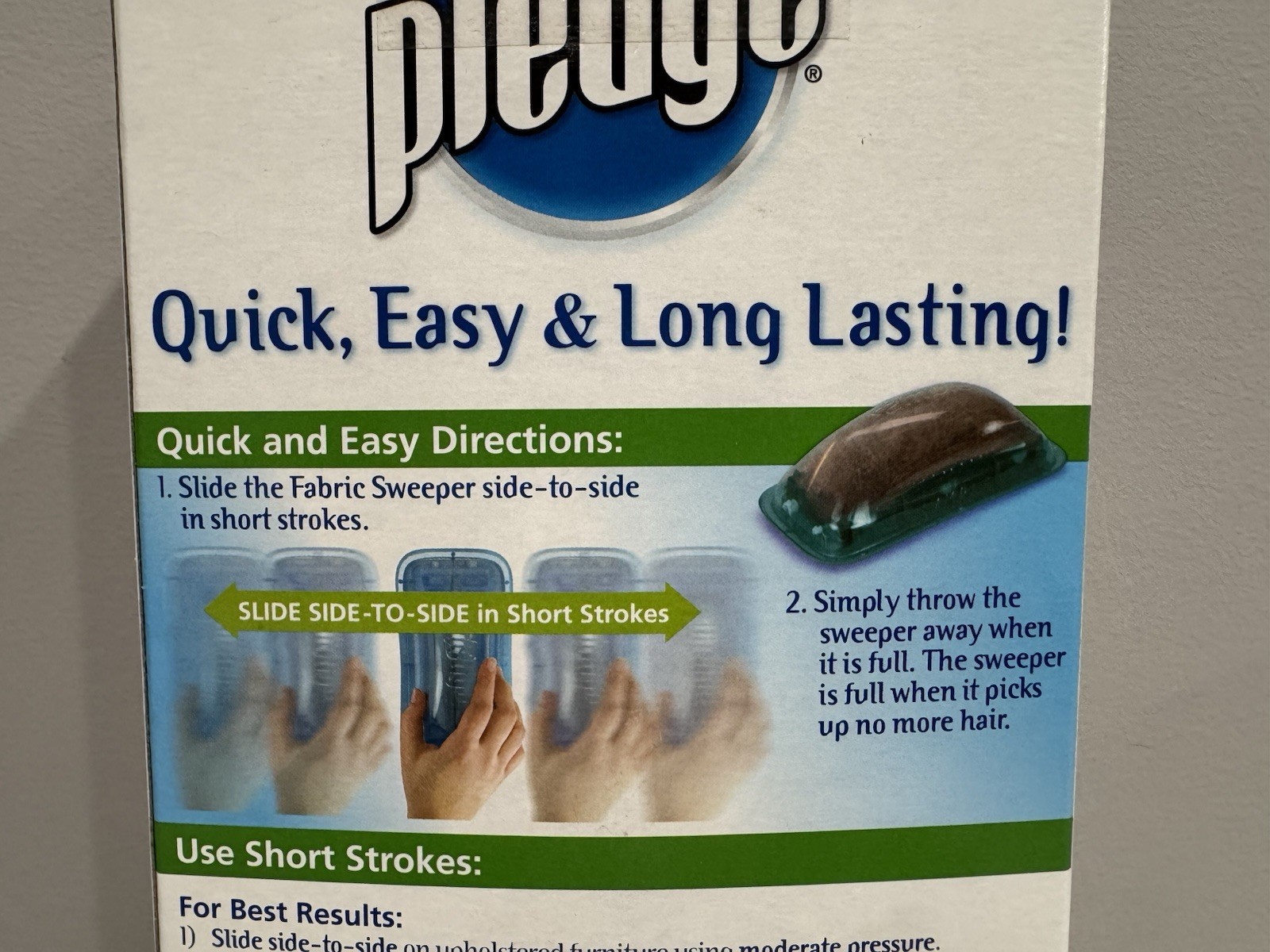 Pledge Fabric Sweeper Pet Hair Multi-Use Disposable SEALED NEW DISCONTINUED