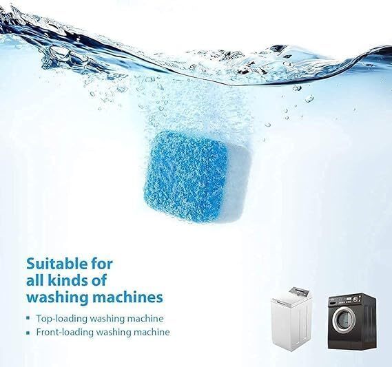 12/24/36 Pcs Washing Machine Cleaner Descaler Deep Solid Cleaning For HE Tablets