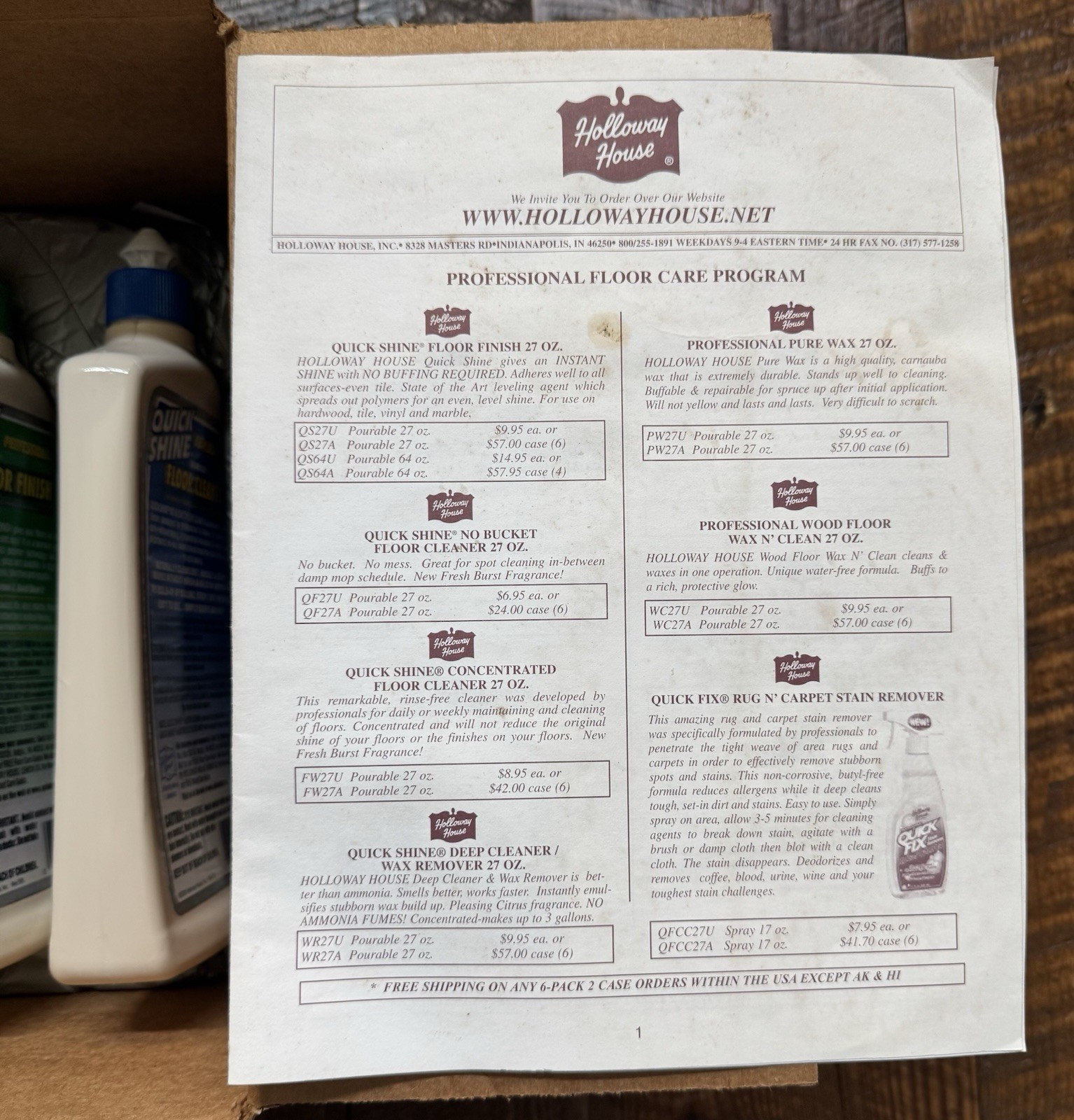 NEW HOLLOWAY HOUSE PROFESSOR FLOOR CARE KIT – Lemon Oil Floor Cleaner & Finish