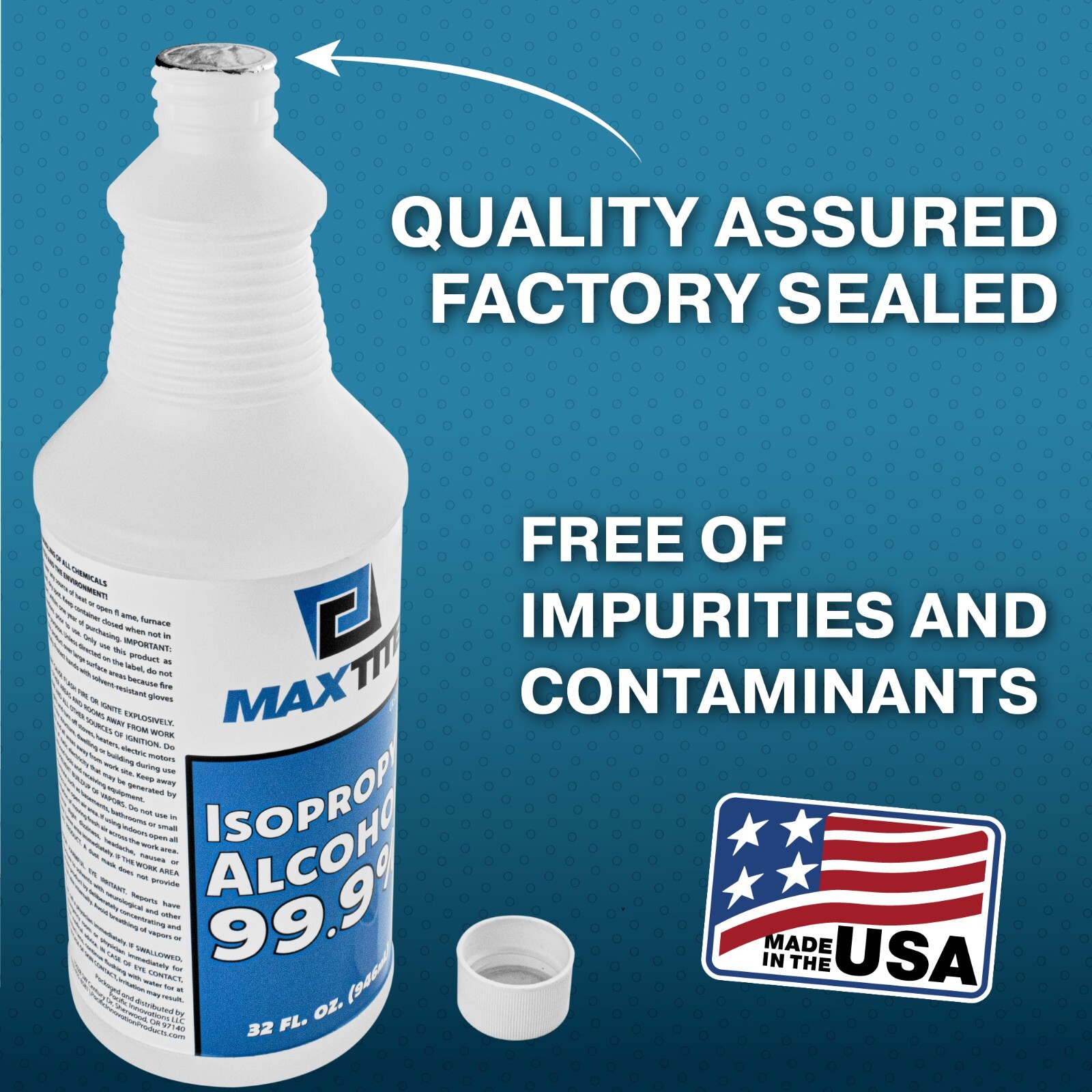 MaxTite Isopropyl Alcohol (70% or 99.9%)