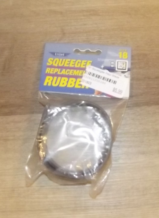 Ettore 20018 Squeegee Replacement Rubber Blade for Brass and Steel 18 in. H106