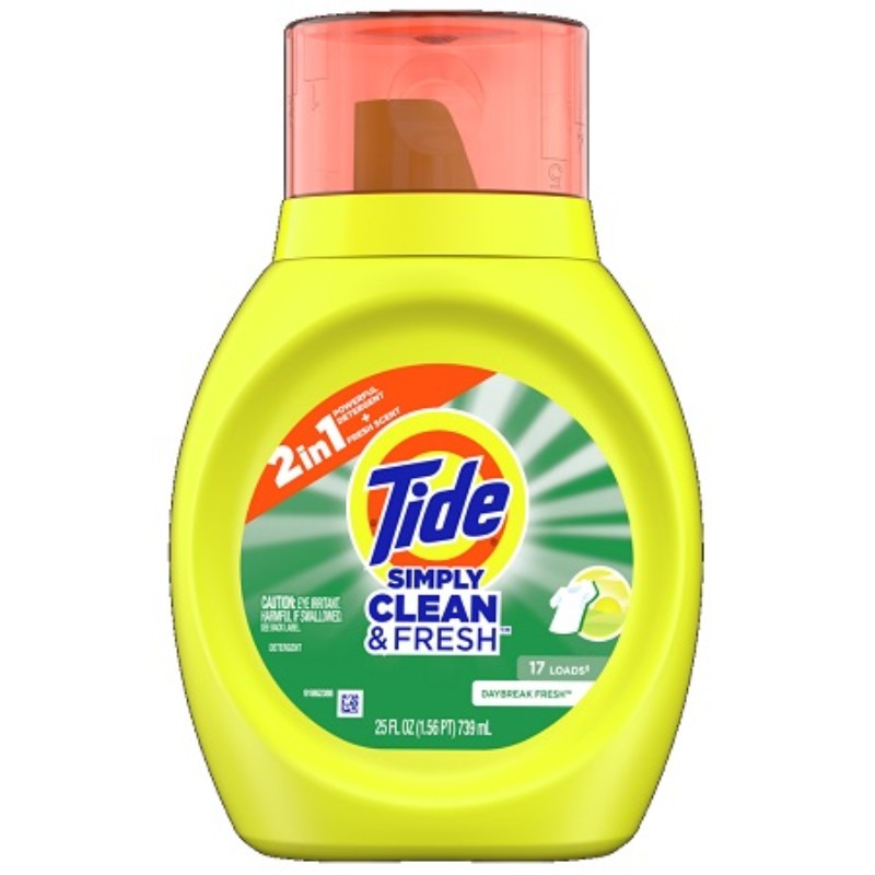 3x Tide Simply Clean & Fresh Liquid Laundry Detergent Soap Washing Bulk Lot 25oz