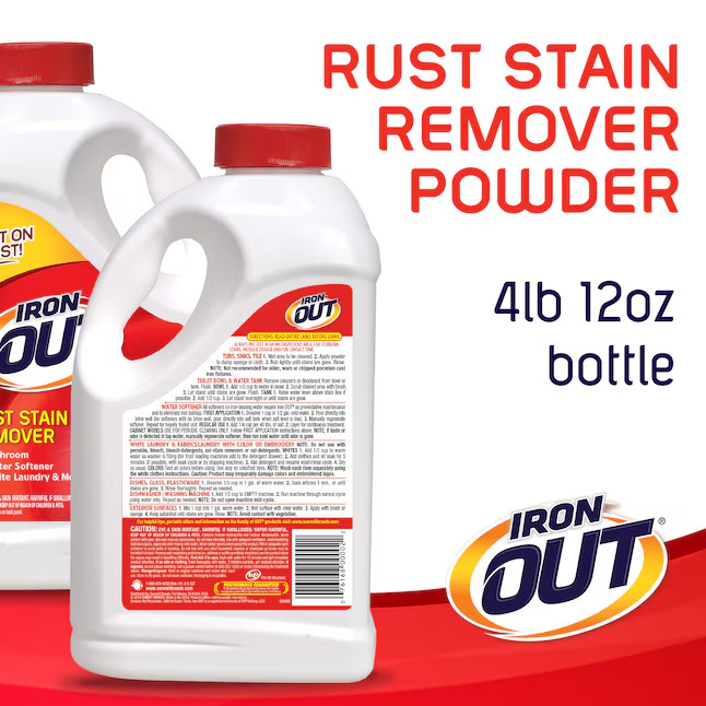 IronOut 76 oz Rust Remover Heavy-Duty Stain Cleaner for Laundry, Toilets & Surfa