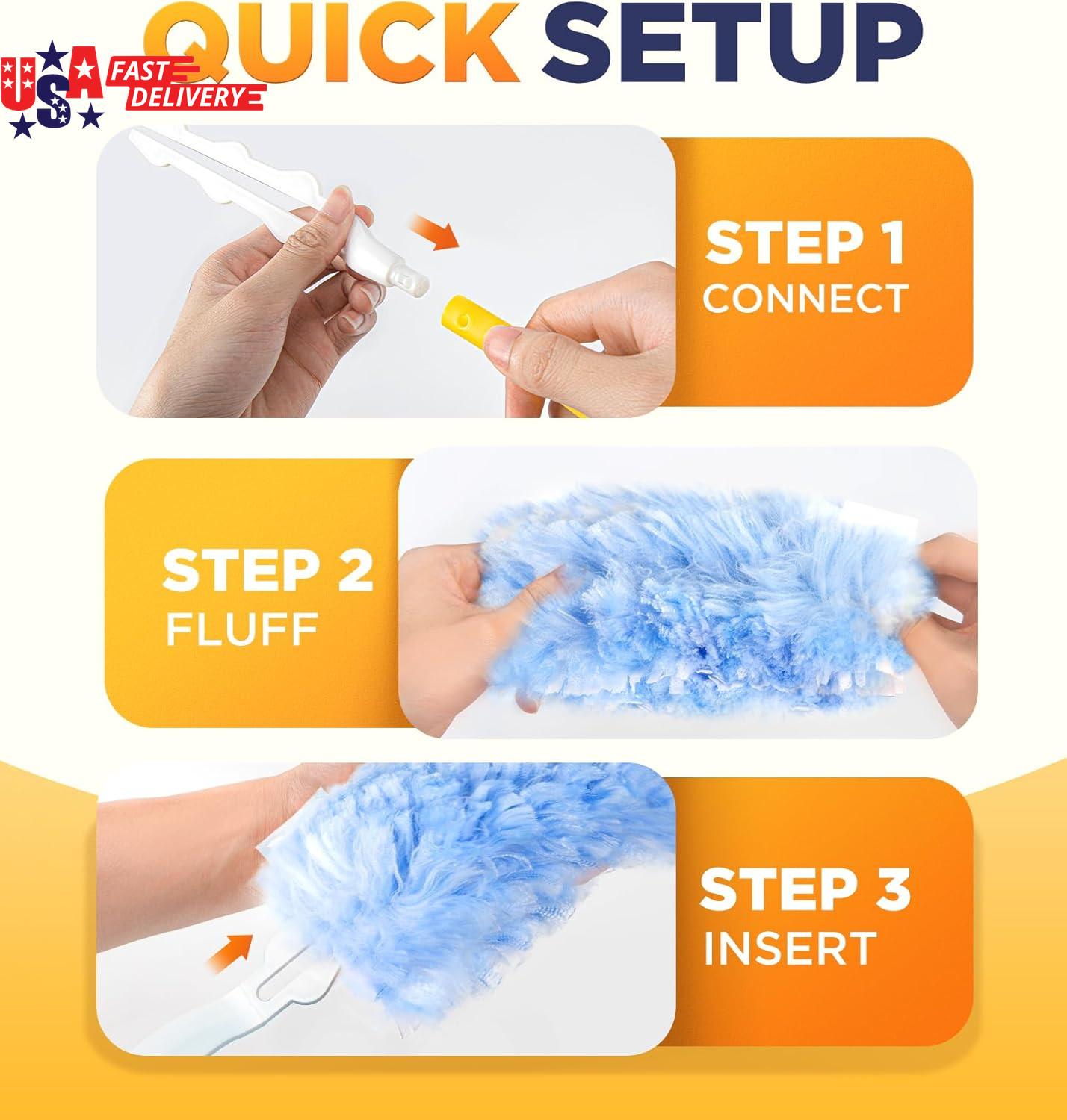Heavy Duty Duster Refills for Swiffer Duster, 20 Count Duster Refills with 1 Han