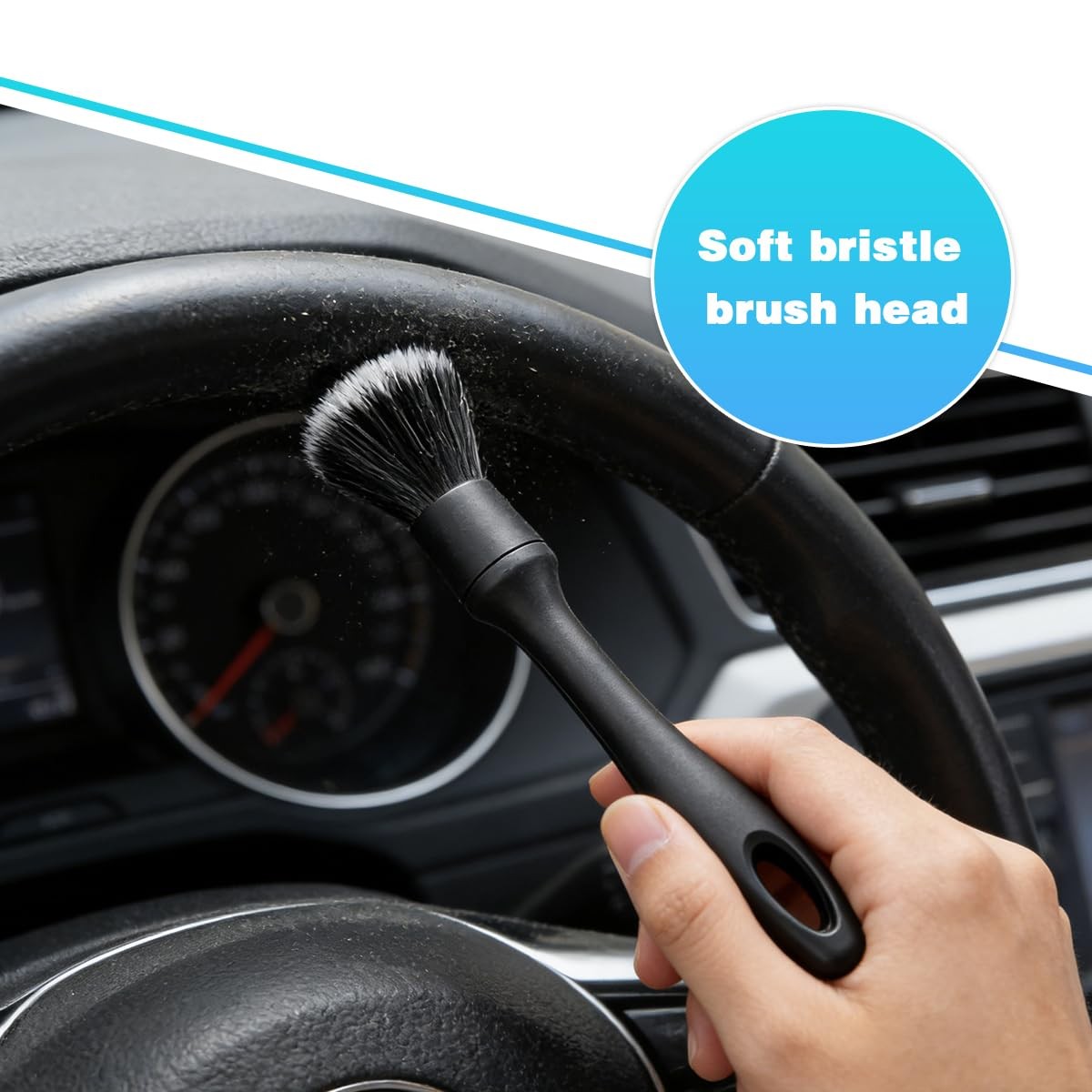 5 Pcs Car Detailing Brush Kit Automotive Interior Exterior Detailing Kit