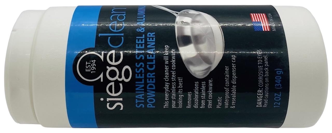 Siege Stainless Steel & Aluminum Powder Cleaner, 12 oz, Made in USA, P-11P
