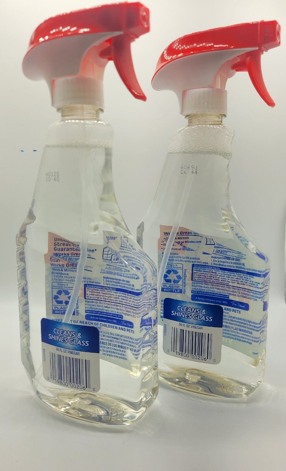 Windex Glass Cleaner Trigger Bottle Vinegar – 26 fl oz (2 count!)