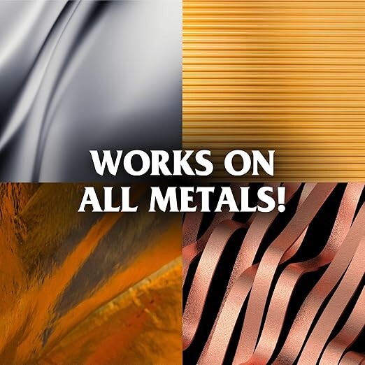 Metal Polish Liquid All Metal Multipurpose Cleaner, Non-Abrasive, Instant Ste…