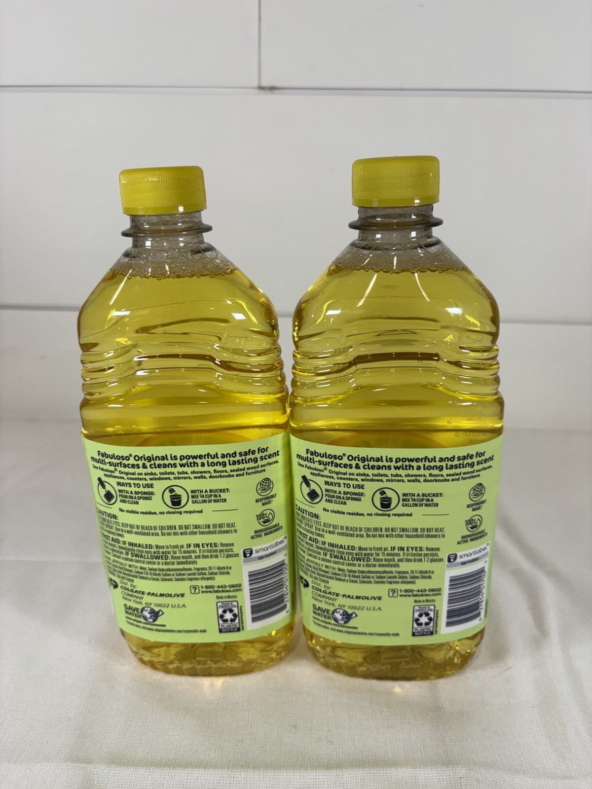 LOT – 2 Bottles Fabuloso VINEGAR APPLE All Purpose Cleaner 16.9 oz Ea Bottle NEW