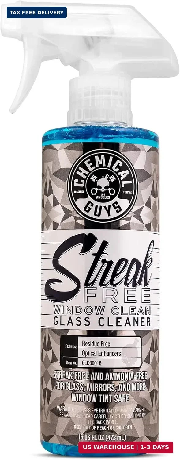 Chemical Guys Streak Free Glass and Window Cleaner – Works on Glass, Windows, Mi