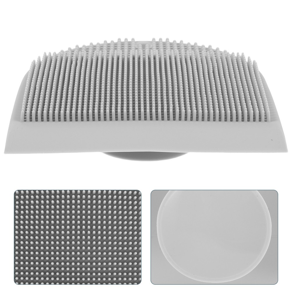 2Pcs Reusable Silicone Kitchen Sink Brush with Squeegee Suction Cup Hanging
