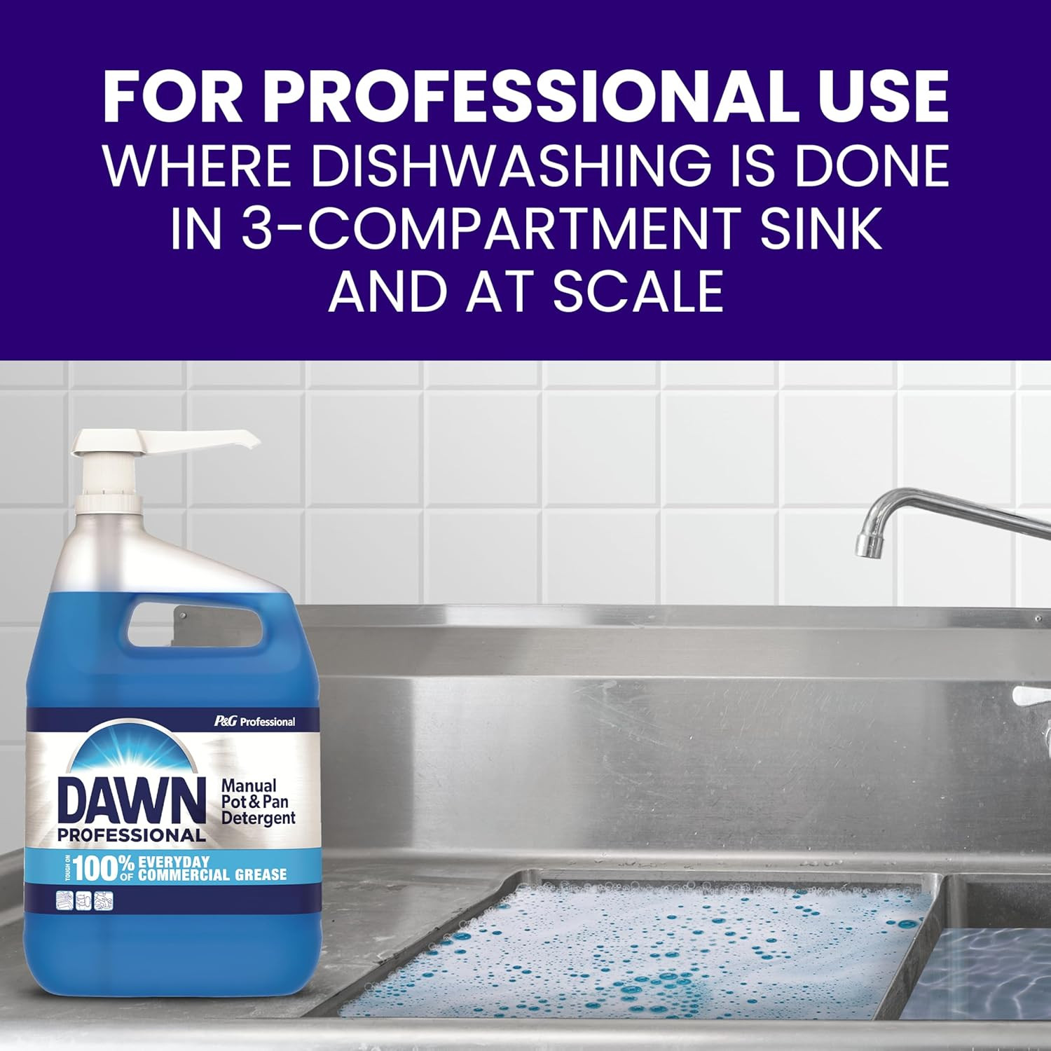 Dishwashing Liquid Soap Detergent by Dawn Professional, Bulk Degreaser Removes G