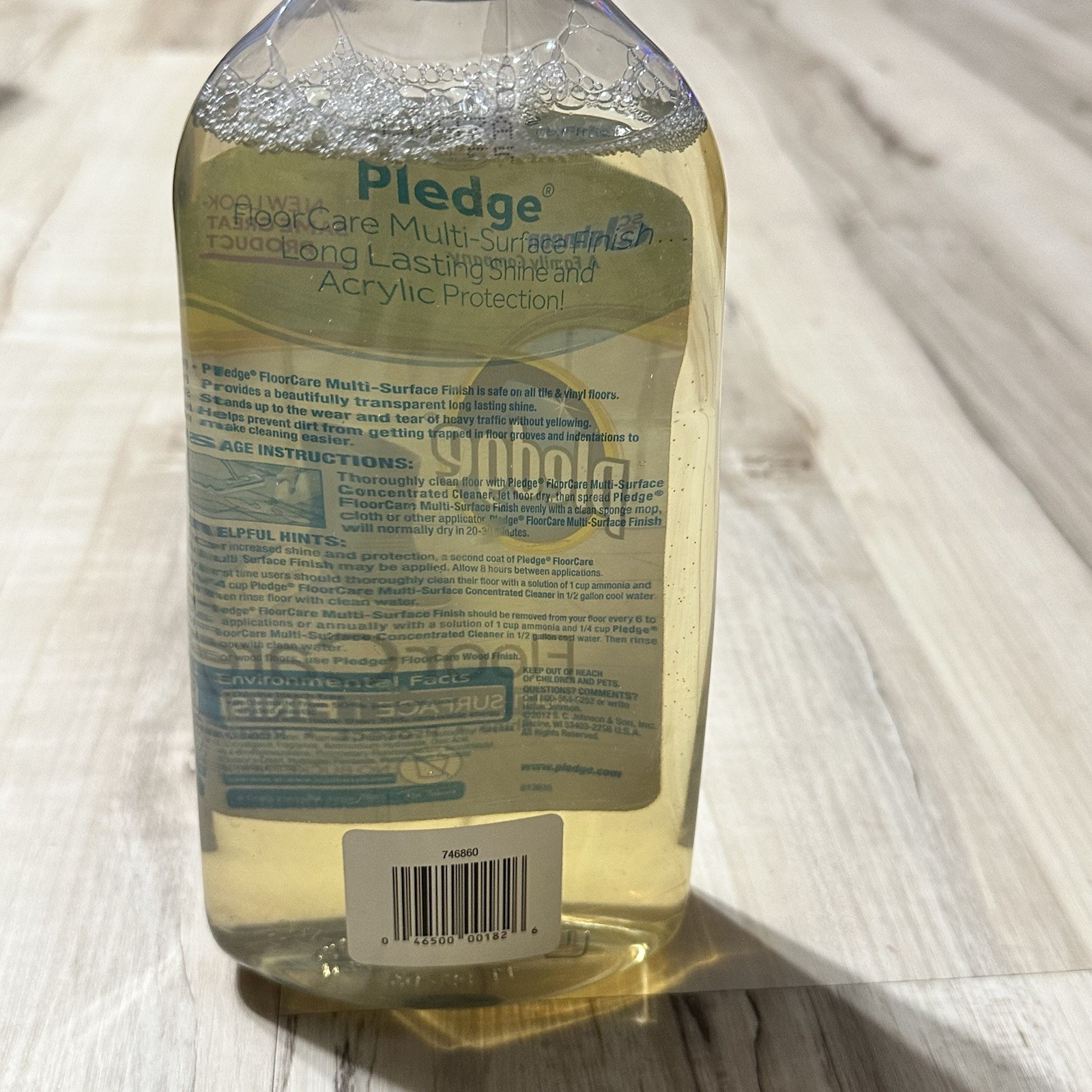 Pledge Floor Care Multi-Surface Finish 27fl OZ Bottle New Old Stock