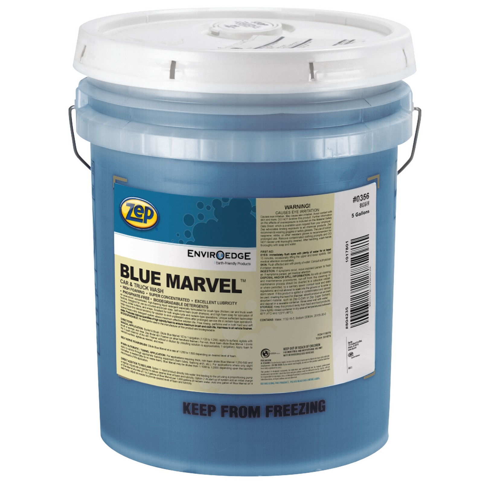 Zep Blue Marvel Car and Truck Wash – 5 Gallon (1 Unit) 35635 – Ultra