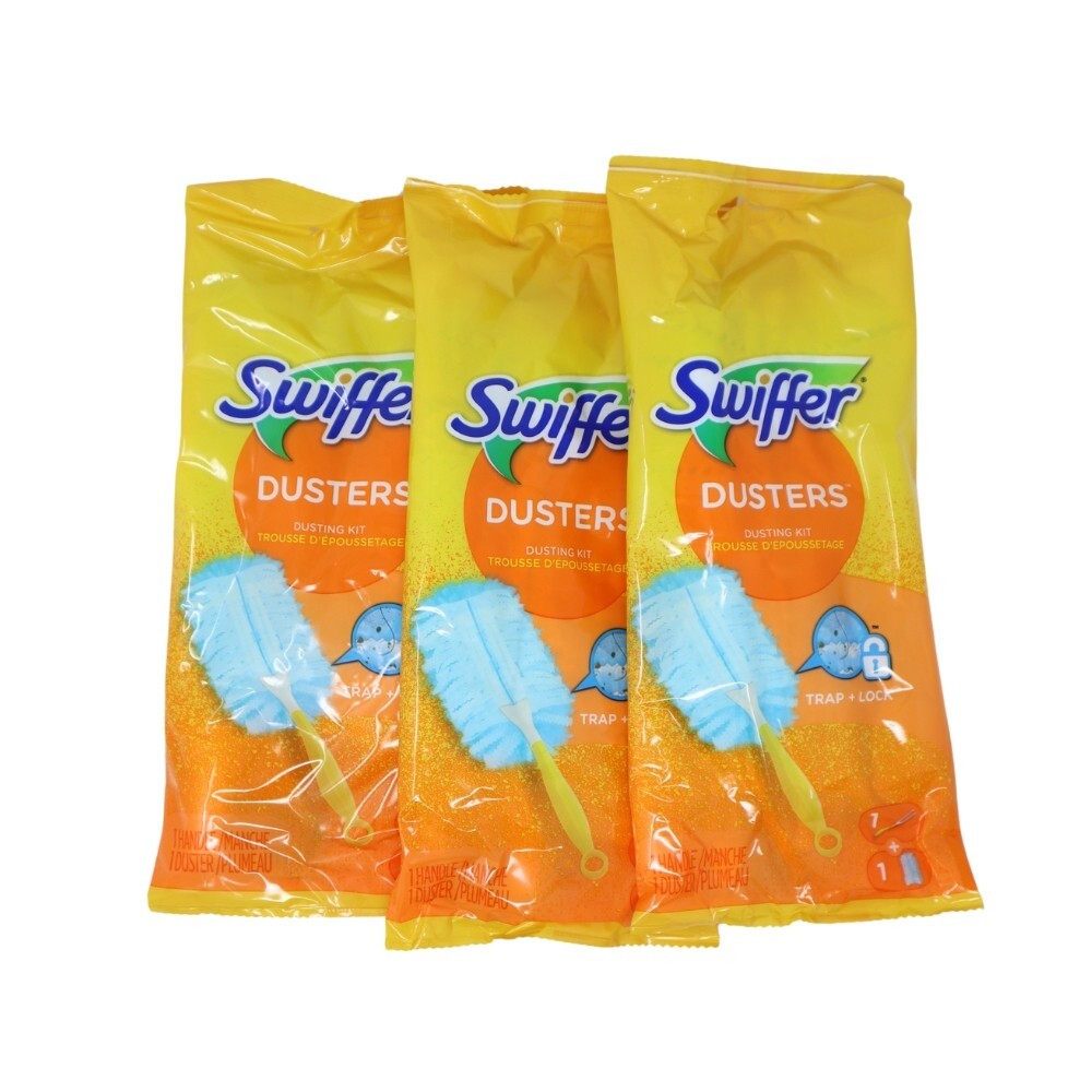 Swiffer Duster Starter Kit with Handle & Duster ( 3-Pack )