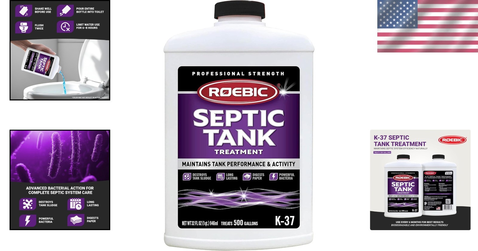Eco-Friendly Bacteria Enzyme for Septic Tanks – 32 Oz