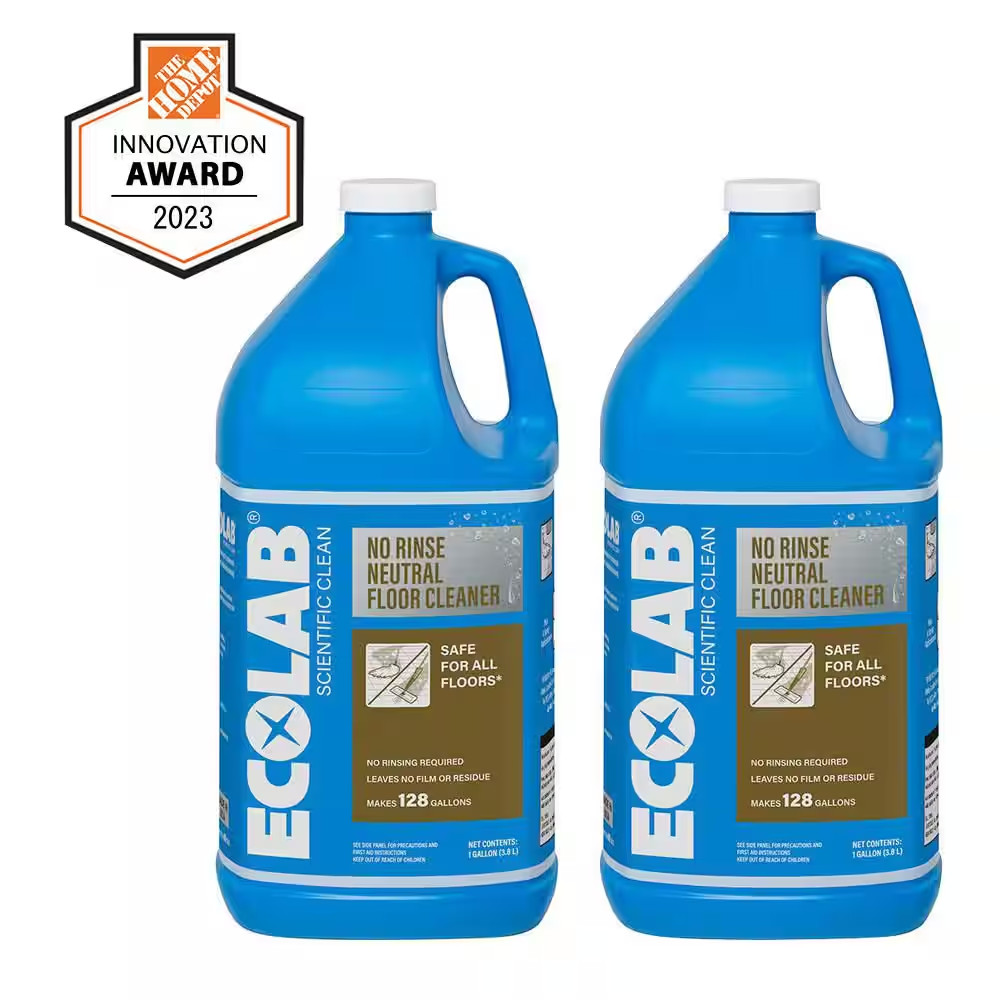 1 Gal. No Rinse Neutral Floor Concentrate Cleaner, Residue Free Formula for Tile