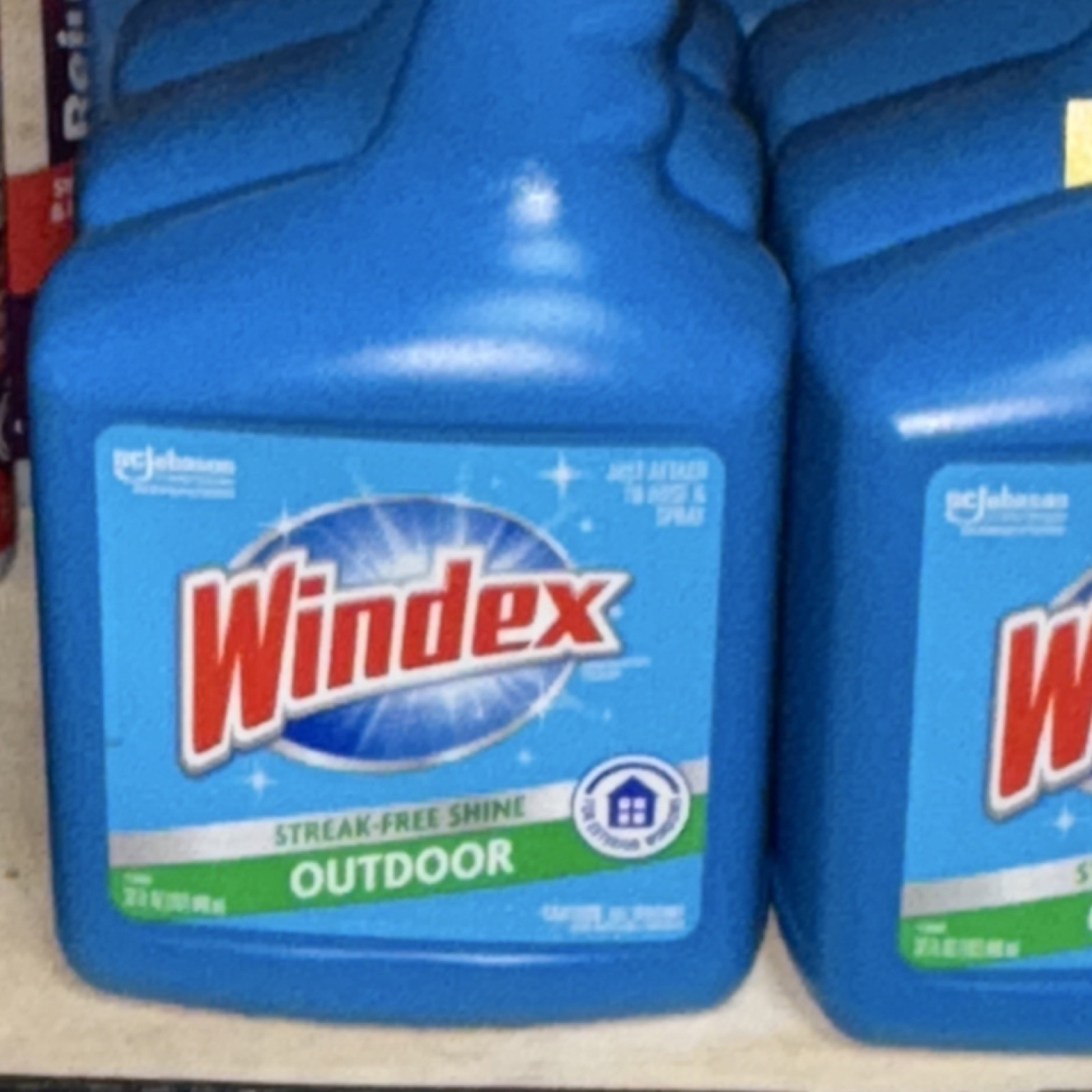 Windex Glass Cleaner Liquid Outdoor Streak-Free Shine 1 gal Refill Jug 1 Pack