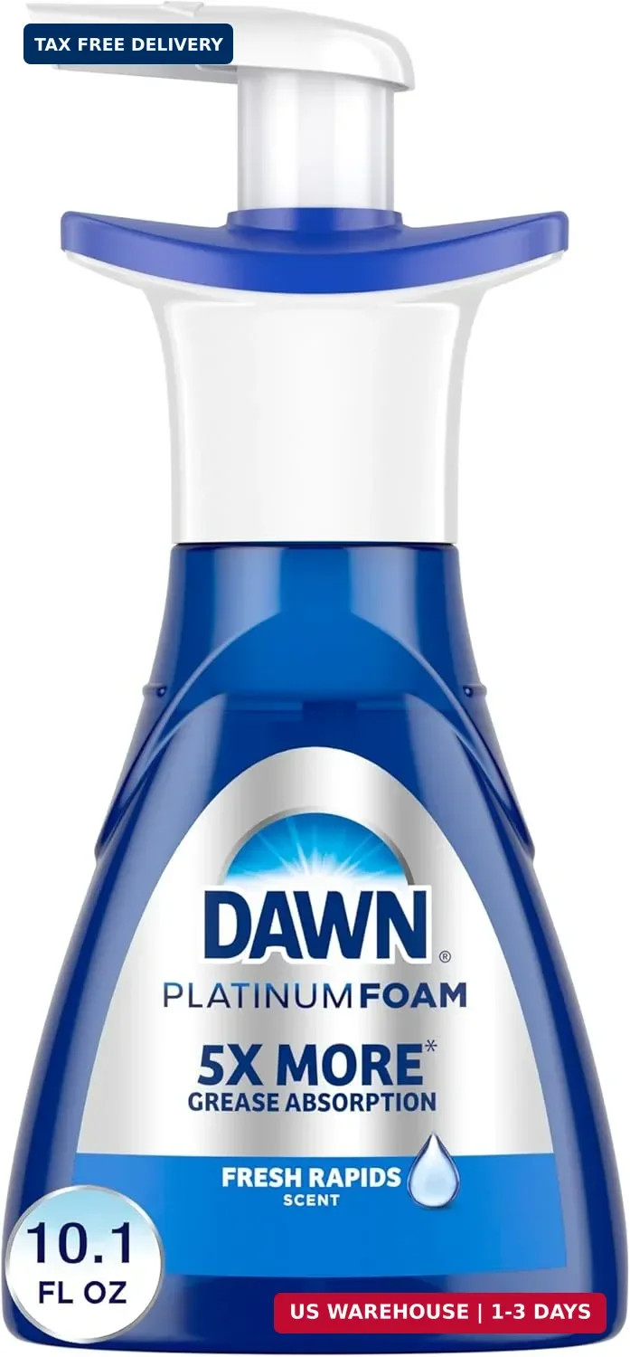 Ultra Platinum Foam Dishwashing Foam, Fresh Rapids Scent, 10.1 Fl Oz (Packaging