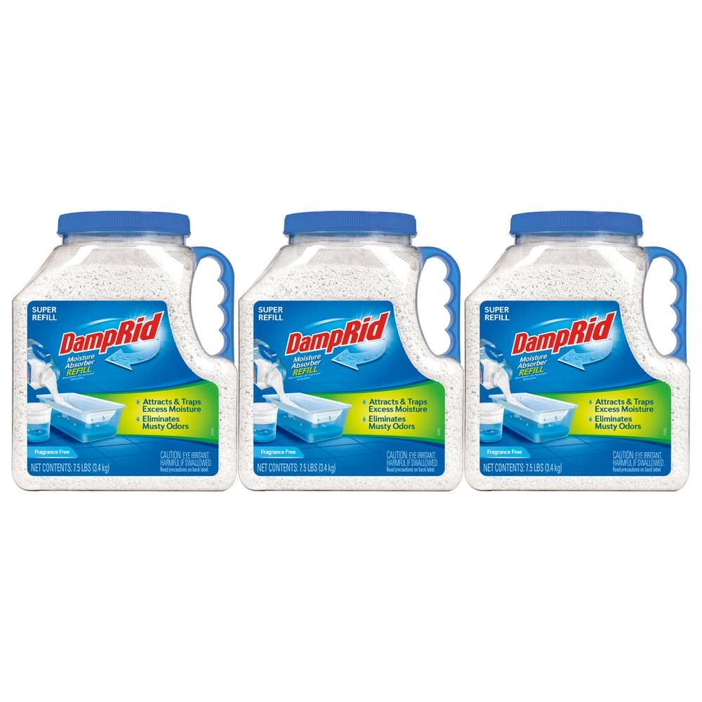 7.5 Lbs. Fragrance Free Super Refill Moisture Absorber (3-Pack)
